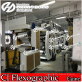 Máquina de impressão Flexographic tecida largura de 4 + 4 sacos